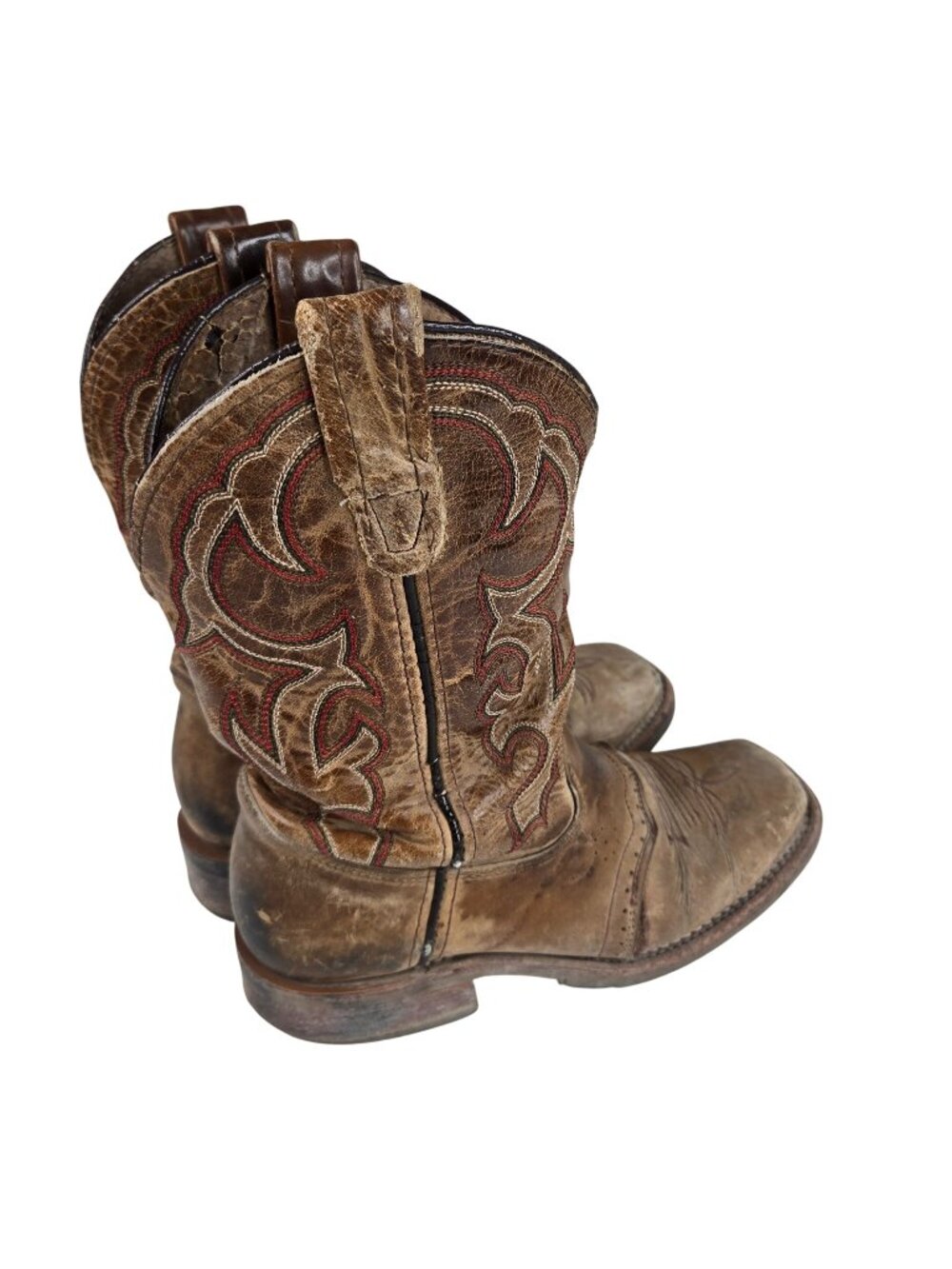 Double H Jase Boots Mens 8.5 Square Toe Brown Leather Cowboy DH3560